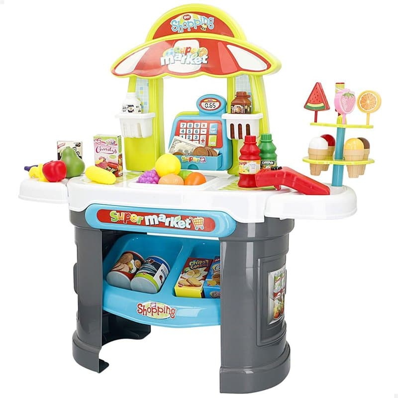 COLORBABY My Home Supermarché de Jouet My Home avec Scanner, lumière et Son, Dimensions 66 x 25 x 68 cm, Comprend Plus de 40 Acc