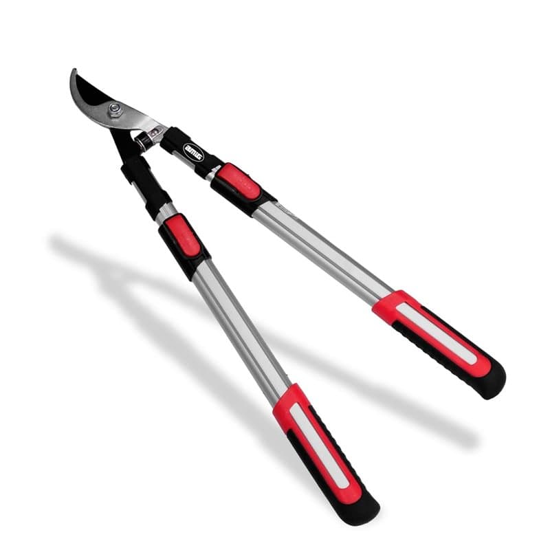 Amig - Cisaille d'Élagage Extensible à Deux Mains | Manche Télescopique en Aluminium | Lame en Acier Revêtue de Téflon | De 62 à