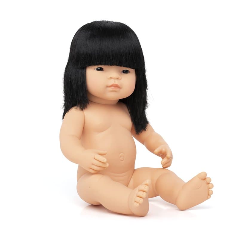 Miniland Miniland31056 38 cm Petite Fille Asiatique sans sous-vêtements