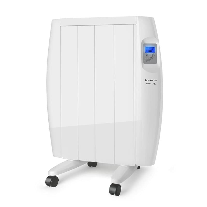 TAURUS- Radiateur Électrique à Inertie Sèche Malbork 600W|Programmateur Hebdomadaire et Quotidienne, Thermostat Réglable (10-35º
