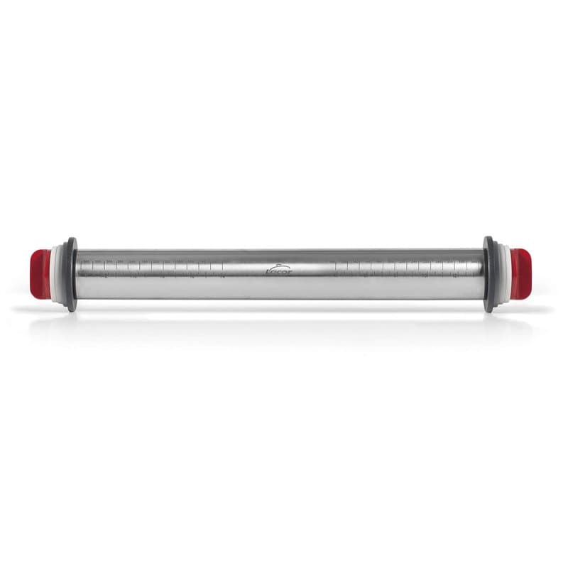 LACOR - 67143 - Rouleau à Pâtisserie de Cuisine, 4 Disques Amovibles, Acier Inoxydable, Marques de Mesure Gravées, Toutes sortes