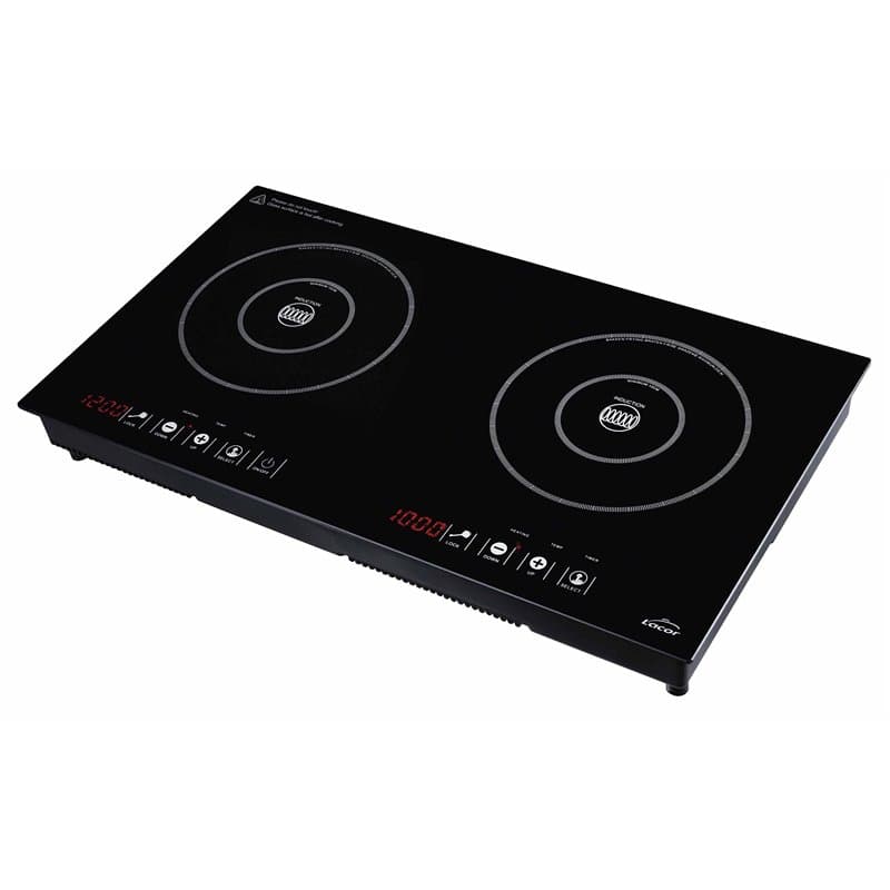 Lacor Horizontal Double induction Plaque 3500 W 5.3 tons, Acrylonitrile Butadiène Styrène Noir