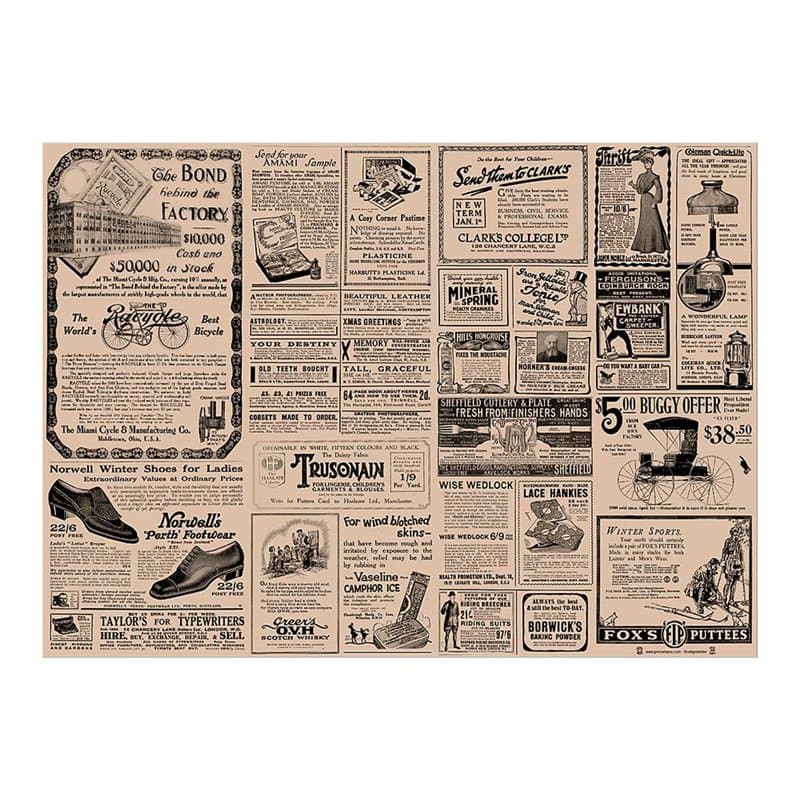 Lot de 250 sets de table recyclés « Times » 80 g/m², 31 x 43 cm, papier naturel