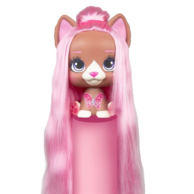 VIP PETS Mega Pet Nyla | Tête à coiffer avec Cheveux Extra Longs 40 cm et 30 Accessoires cheveux avec extensions et colorants à
