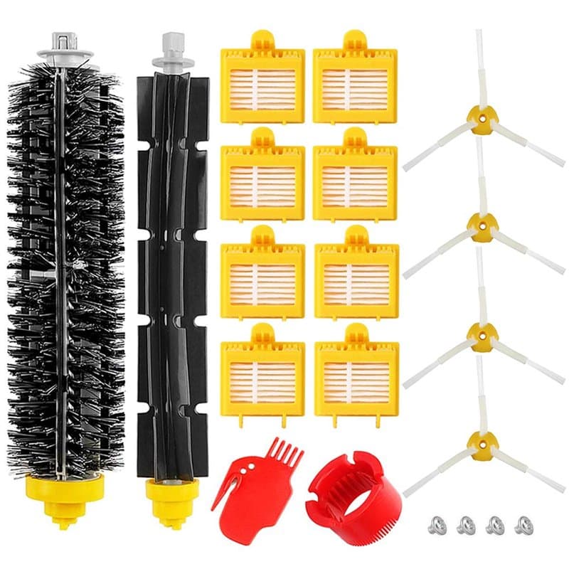 Roberit Accessoires Kit de Remplacement Compatible avec iRobot Roomba série 700 Multi-surface Anti-allergène, Sans fil, Filtre H