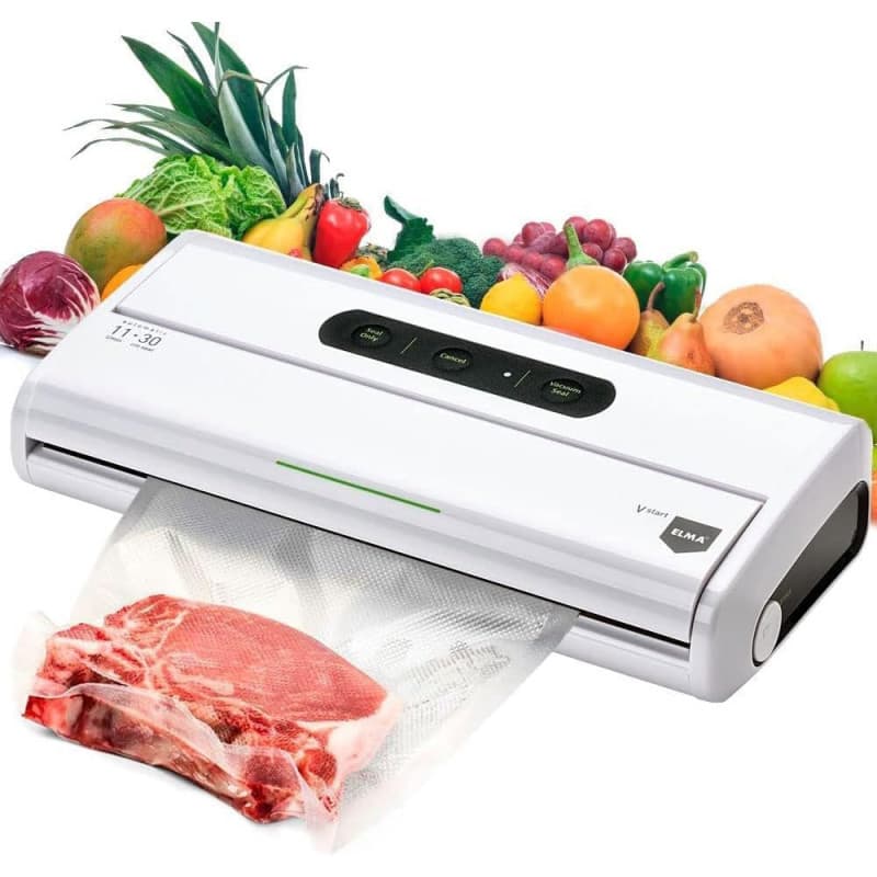 ELMA Machine sous vide domestique V Start, machine sous vide alimentaire | Taille compacte, emballage automatique avec barre d'é