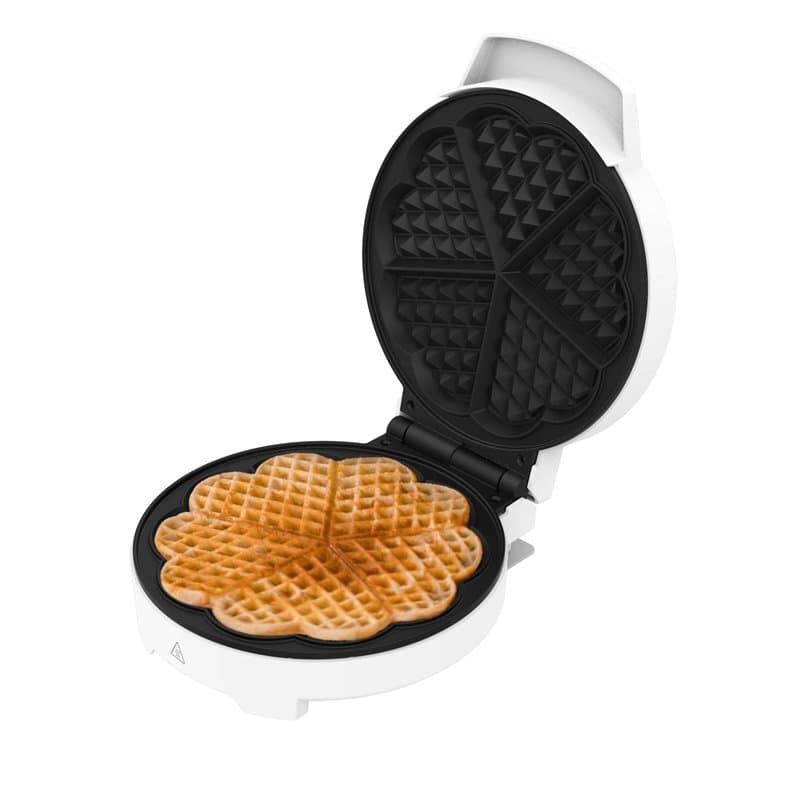 Cecotec Gaufriers Fun Gofrestone Round. Gaufrier avec finitions en acier inoxydable et 1000 W de puissance, idéal pour cuire un