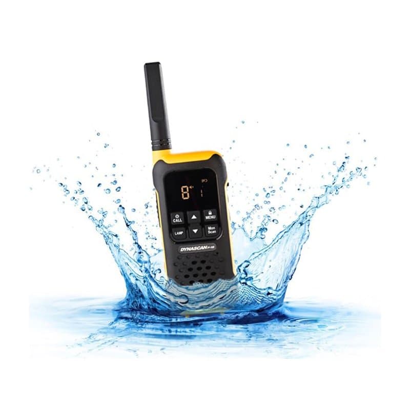 Station Radio Portable PMR PNI Dynascan F-15, 446MHz, 0.5W, 16CH, Etanche IP67 Set avec 2bc