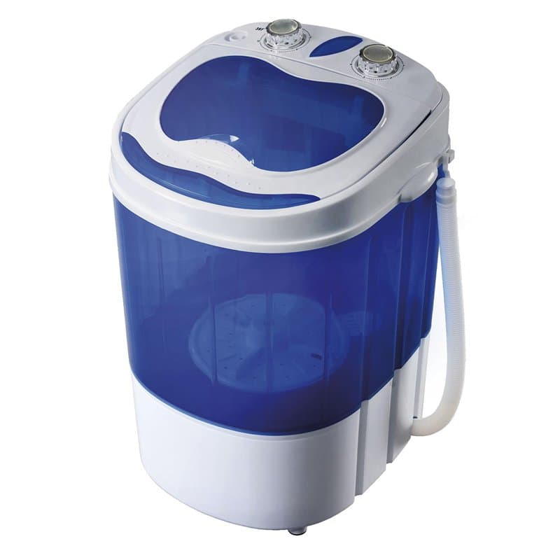 briebe Mini Machine à Laver Portable avec Essorage, Camping, Capacité 3kg de Linge, Idéal pour Voyages, Caravanes et Camping-car