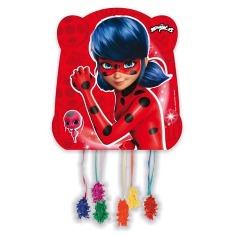 BeenSmile, PIÑATA BASIC LADYBUG, Articles de fête, Piñata à remplir avec des jouets ou des friandises, décoration de fêtes d'enf