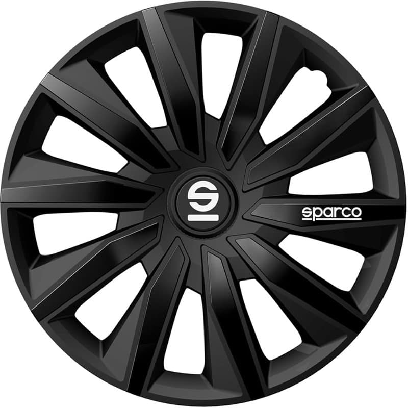 Sparco Enjoliveurs Milano - 15-Pouces - Noir - Set de 4 pièces
