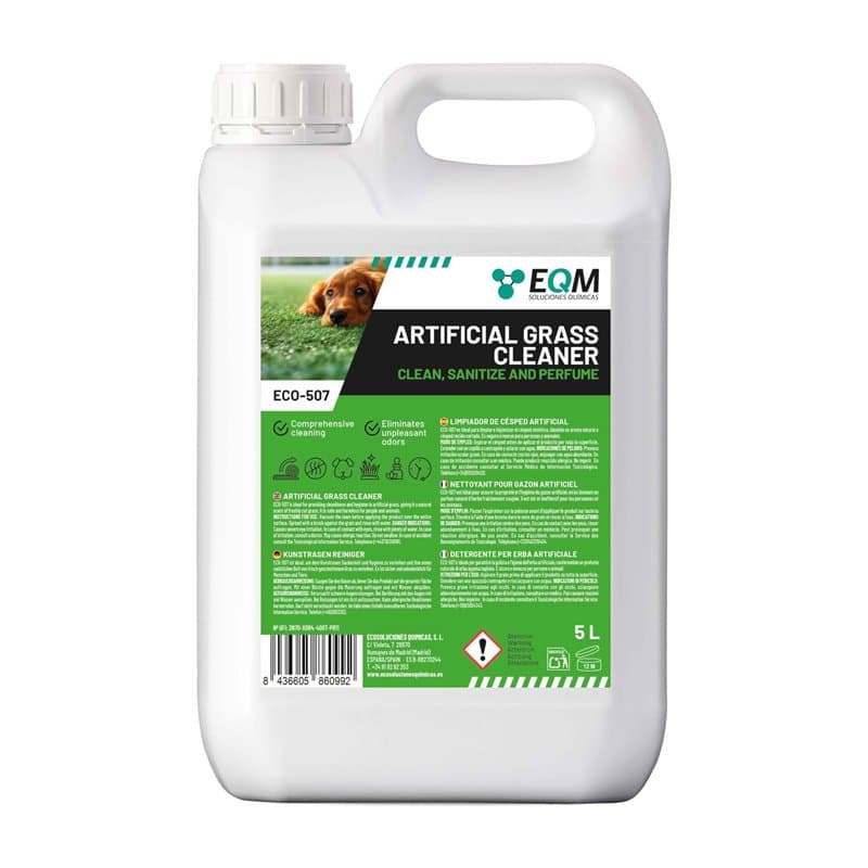 EQM - ECO-507 - Nettoyant pour Gazon Synthétique - 5L - Nettoie et parfume - Format économique, longue durée - Non toxique, VERT