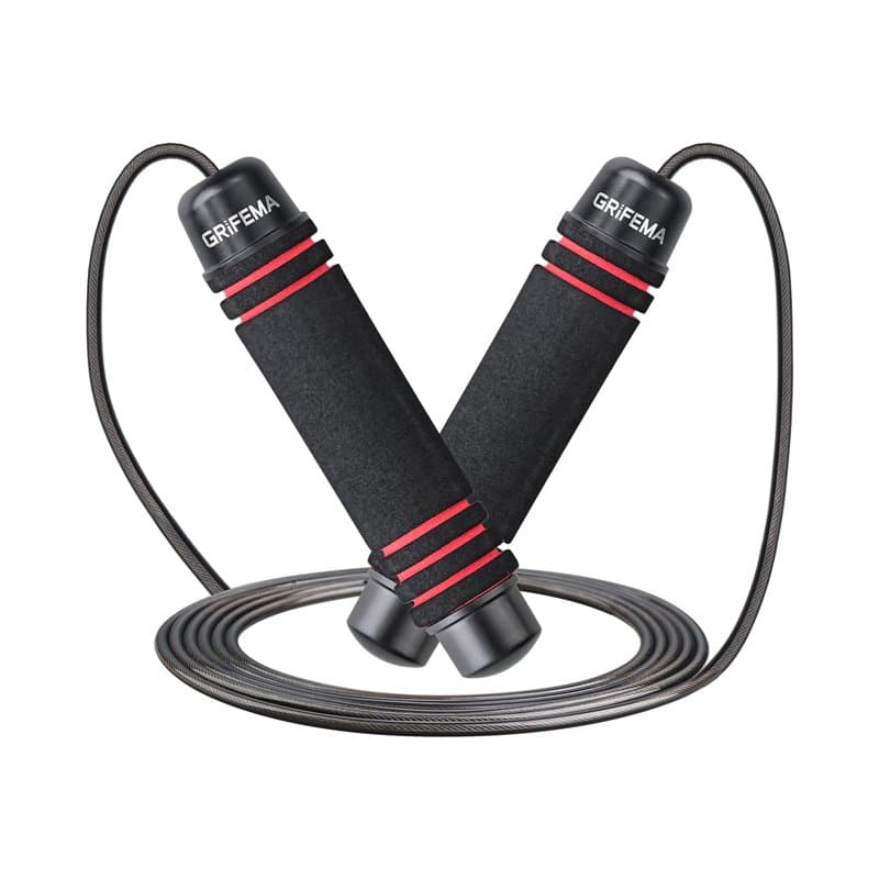 GRIFEMA GA5004, Corde à Sauter, Poignée en Mousse Antidérapante, Outil de Fitness et de Musculation pour Adultes et Enfants pour