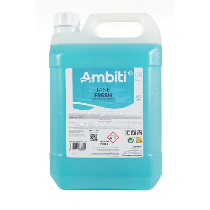 Ambiti Tank Fresh Additif pour les eaux grises de caravane et camping car, 5 l
