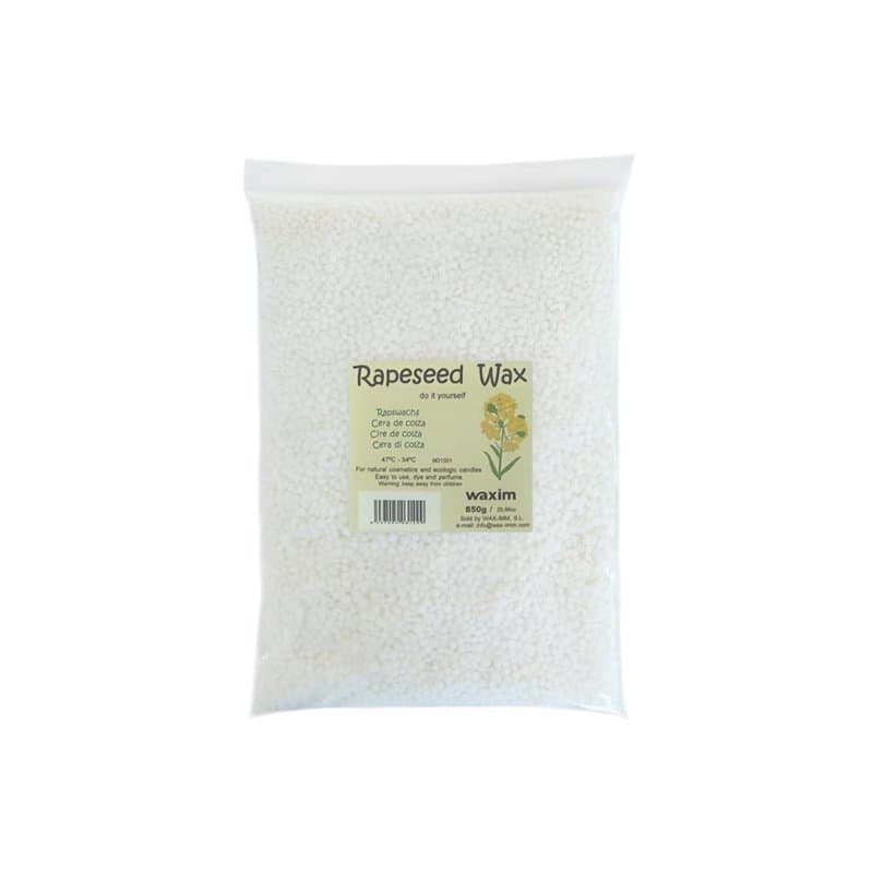 WAXIM. Cire de colza pour bougies 850 g en perles. Naturelle, végétale, DIY, loisirs créatifs.