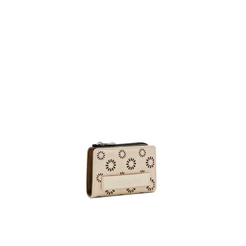 Desigual Mone_amorina Emma 2, Portefeuille à Trois Volets Femmes, Blanc, 12