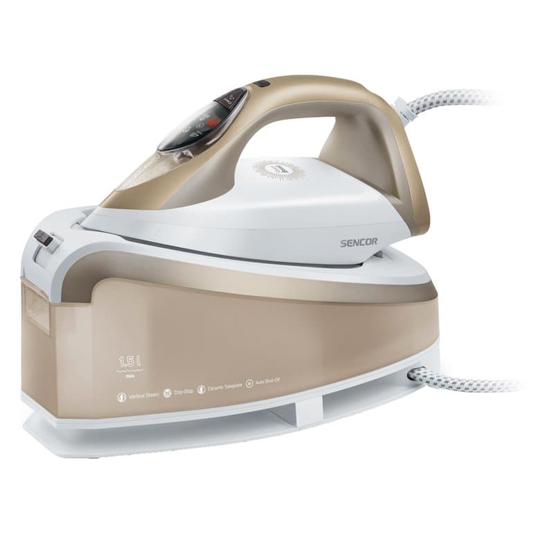 Sencor Centrale Vapeur, Ultra Rapide, Technologie Anti-Calcaire et Anti-Goutte, Puissance 2400W, Capacité du réservoir d'eau de