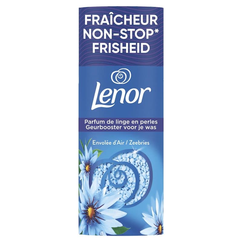 Parfum de linge en perles Lenor, 78 lavages (6 x 155g), Fraîcheur Océan, jusqu’à 12 semaines de fraîcheur continue dans l’armoir