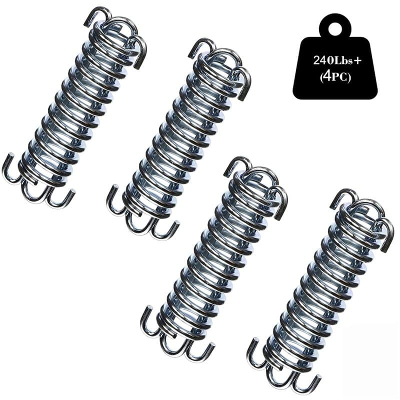 AMIGOGO Lot de 4 ressorts de tension pour tente de camping, voile d'ombrage - Accessoires de fixation - Ressort de traction pour