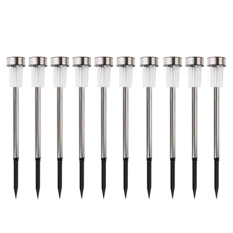 Arti Casa Lampe Solaire Exterieur - Lumiere Solaire 10 Pièces - Lampes de Jardin sur Piquet - Lumière Blanche et Colorée - Résis