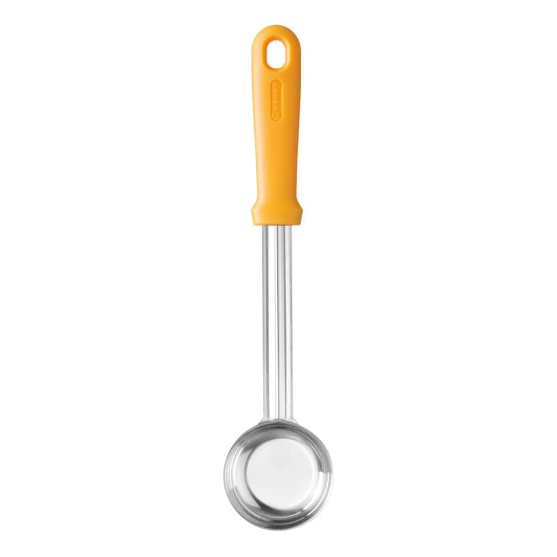 HENDI Louche à sauce pour pizza, fond plat, poignée ergonomique, robuste, cuillère doseur à pizza, cuillère de cuisine, capacité