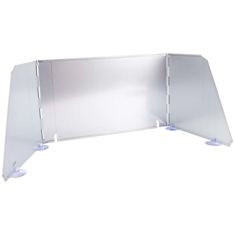 Bo-Camp - Paravent rëchaud - Universel - Réglable - Acier, Argent