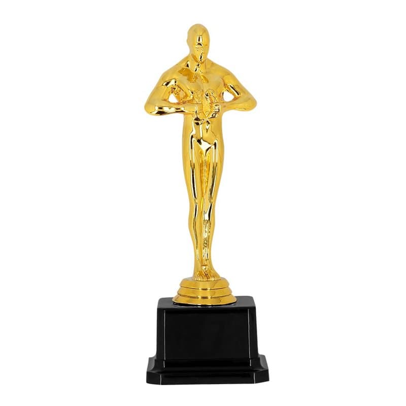 Boland 30845 - Prix gagnant doré, 21 cm, trophée pour costumes de carnaval, coupe factice, accessoire de déguisement, décoration