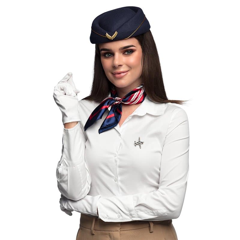 Boland 33205 - Set de déguisement pour adultes, hôtesse de l'air, accessoires de déguisement pour carnaval ou fête à thème, set