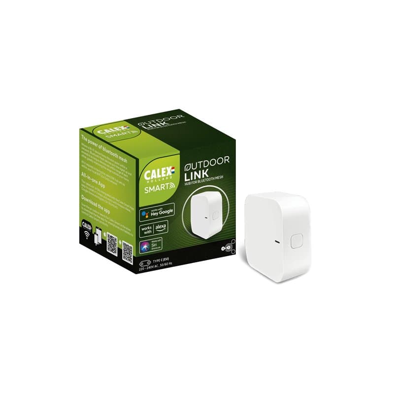 Calex Passerelle d'extérieur Intelligente, Plug in Hub pour Produits de Jardin intelligents, Maille Bluetooth pour éclairage de