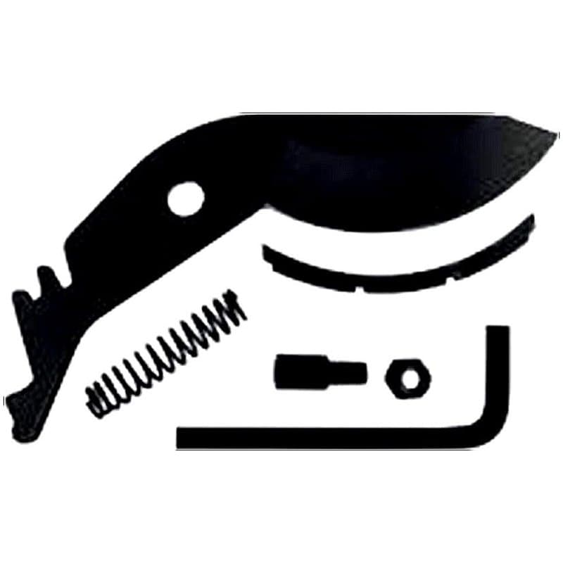 DURAN - Lame de Rechange pour Sécateur à Galet de Jardin - Boulon - Ressort - Protège-Enclume en Plastique PP - Une Clef BTR pou