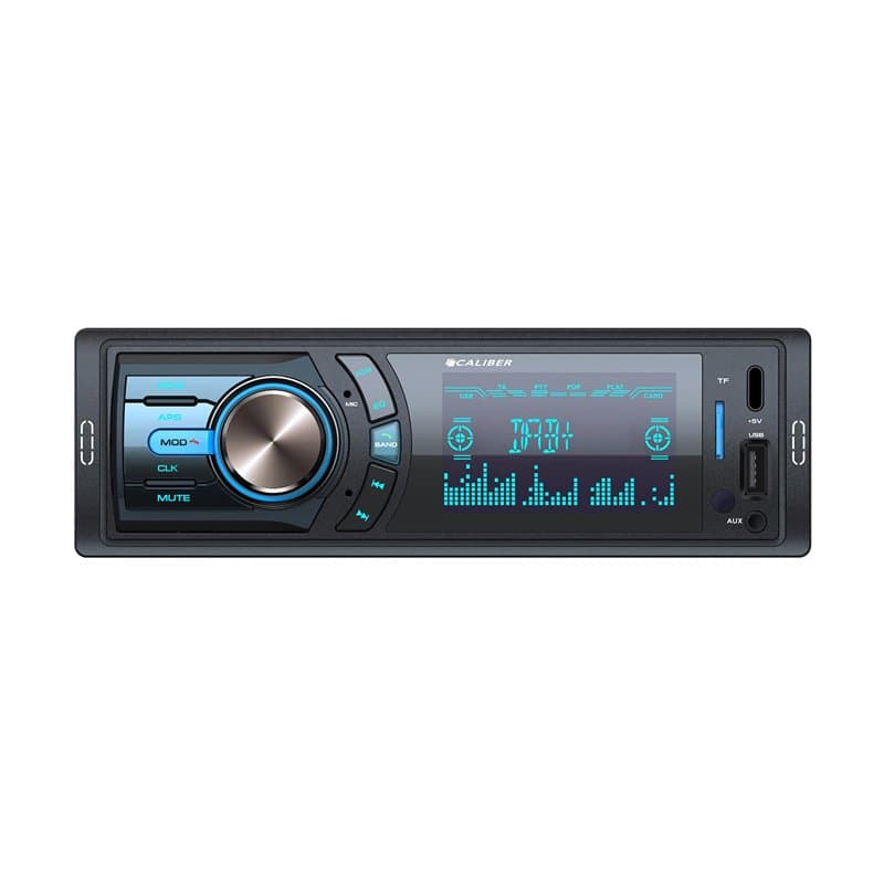 Caliber Autoradio Bluetooth 1DIN, Dab+/FM Tuner, 4x75W, USB/Micro SD, Charge 2.1A, Aux-in, Mains Libres, Micro Externe, Sortie R