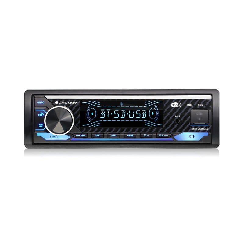 Caliber Autoradio Bluetooth 1DIN, Dab+/FM Tuner, 4x100W, USB/Micro SD, Charge 2.1A, Aux-in, Mains Libres, Micro Externe, Sortie