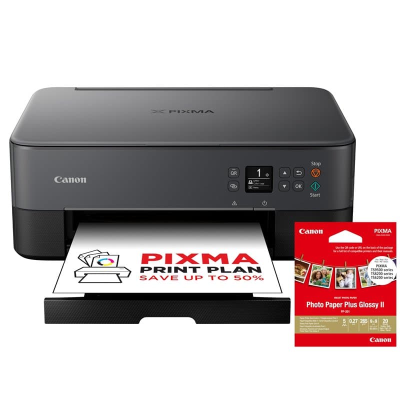 Canon PIXMA TS5350i Multifonction WiFi Jet d’Encre 3-en-1 (imprimante, photocopieur, Scanner) Impression sans Fil Depuis PC et S