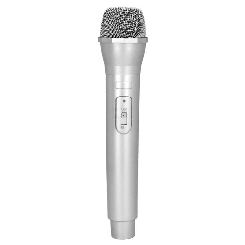 Boland 30846 - Microphone Popstar argenté, 23,5 cm, Microphone Karaoké, Faux Costume de Carnaval, Accessoire pour Costume, Acces