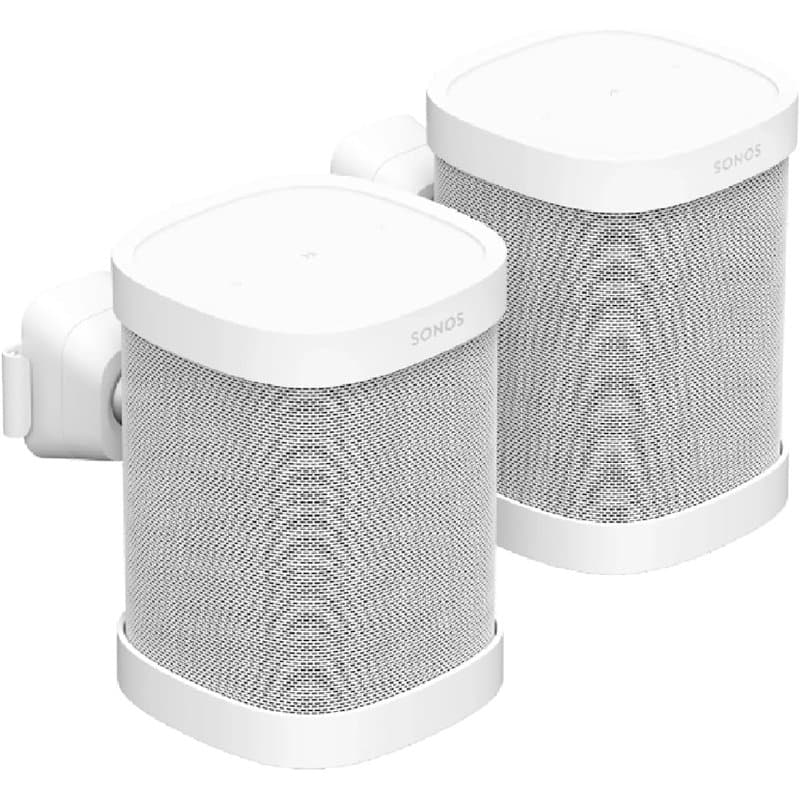 Sonos Paire de Supports muraux pour Sonos One, One SL et Play:1 Blanc