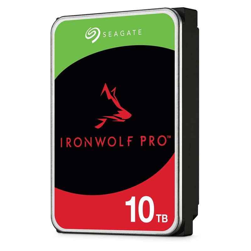 Seagate IronWolf Pro 10 To, Disque dur interne NAS HDD – CMR 3,5 pouces SATA 6 Gbits/s 7 200 tr/min, 256 Mo de mémoire cache, po