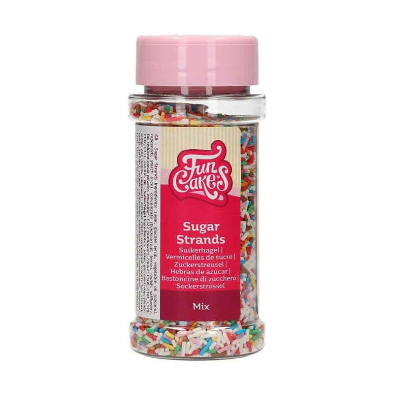FunCakes Vermicelles de Sucre Mix: Sprinkles de gâteau, bon goût, parfait pour la décoration de gâteaux, Sprinkles Cupcake. 80 g