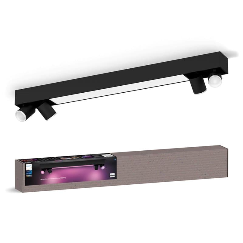 Philips Hue White & Color Ambiance Centris 4 lumières, dimmable, 16 millions de couleurs, contrôlable par application, compatibl