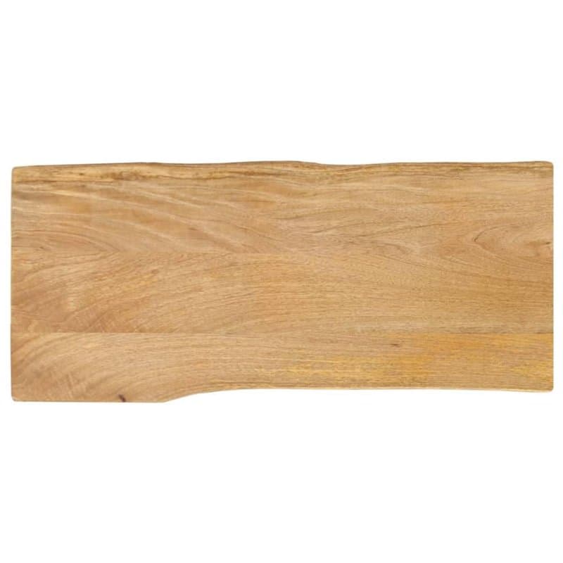 vidaXL Plateau de table en bois massif avec manche 100 x 40 x 2,5 cm, surface de table, plateau de table en bois, plateau de rec