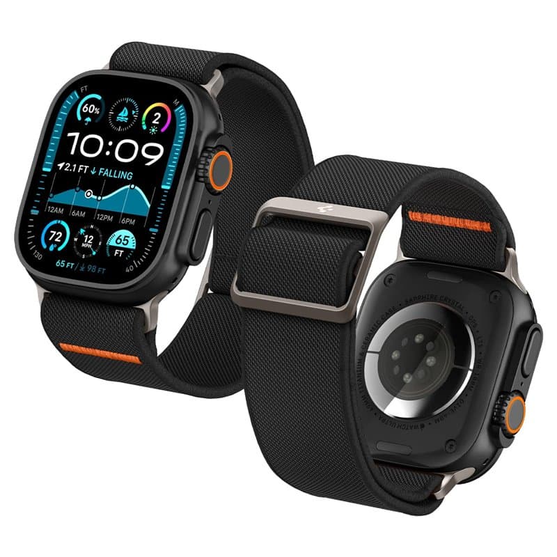 Spigen Lite Fit Ultra Bracelet Compatible avec Apple Watch Ultra 2/1 49mm, Series 10 46mm, Series 9/8/7/6/5/4/SE 45mm, 44mm - No