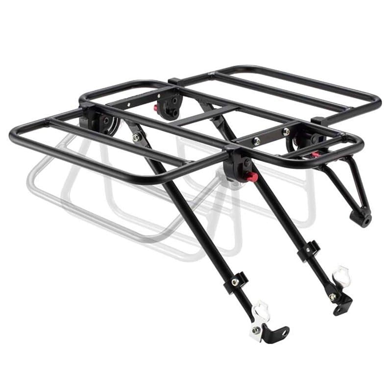 Vincita Porte-Bagages Avant pour vélo, avec Aile Extensible pour Tailles de Cadres de 26" à 29", Noir, r, Charge maximale 22 LB