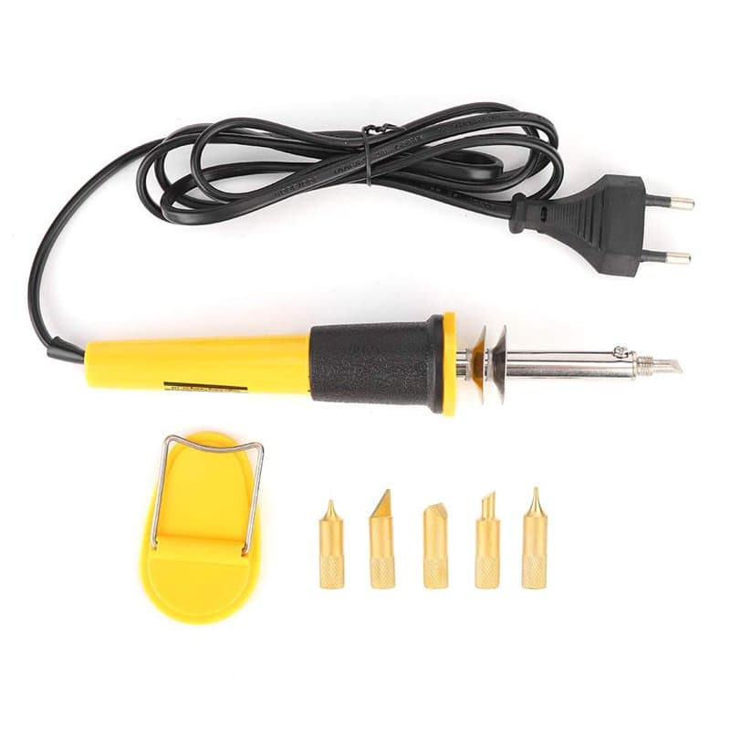 Kit De Pyrogravure Bois, Outil De Stylo Pyrogravure Kit De Combustion De Bois 220V 40W, Fer à Souder Electrique Kit De Stylo à B