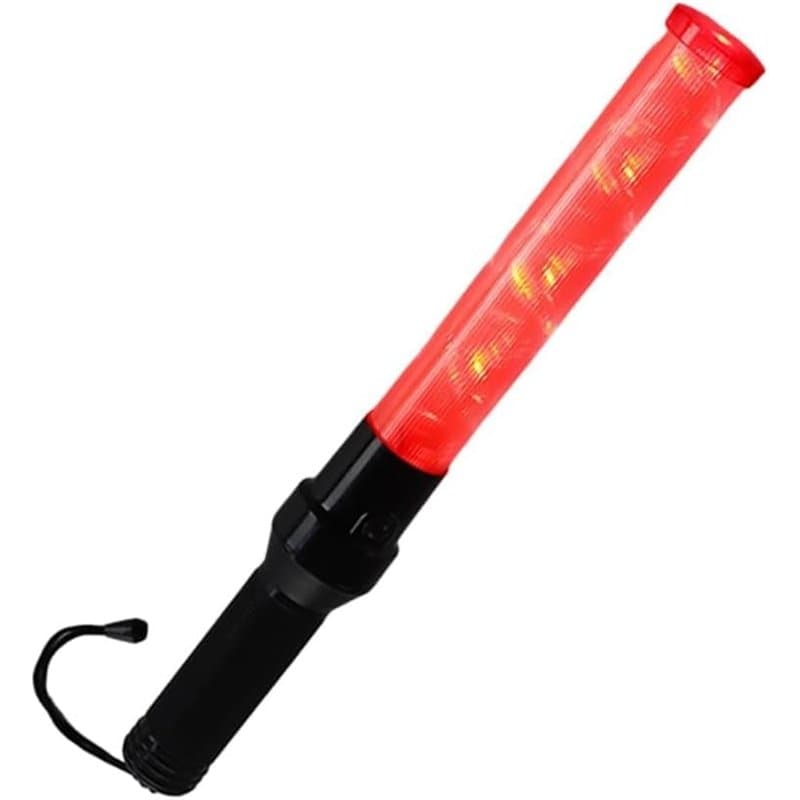Telituny Bâton de feux de circulation, LED bâton de signalisation lampe de poche baguette de contrôle des feux de circulation ai