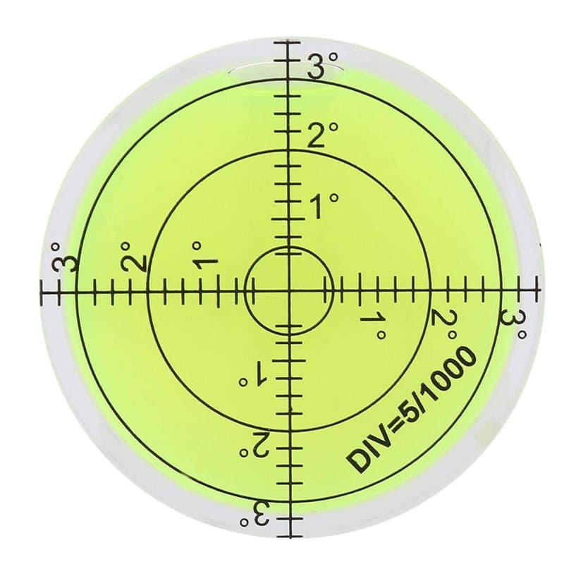 Niveau à Bulle Mini, Niveau de PréCision Rond, Outil de Mesure de 60 Mm de DiamèTre Niveau à Bulle Rond Avec éChelle Pour L'éQui