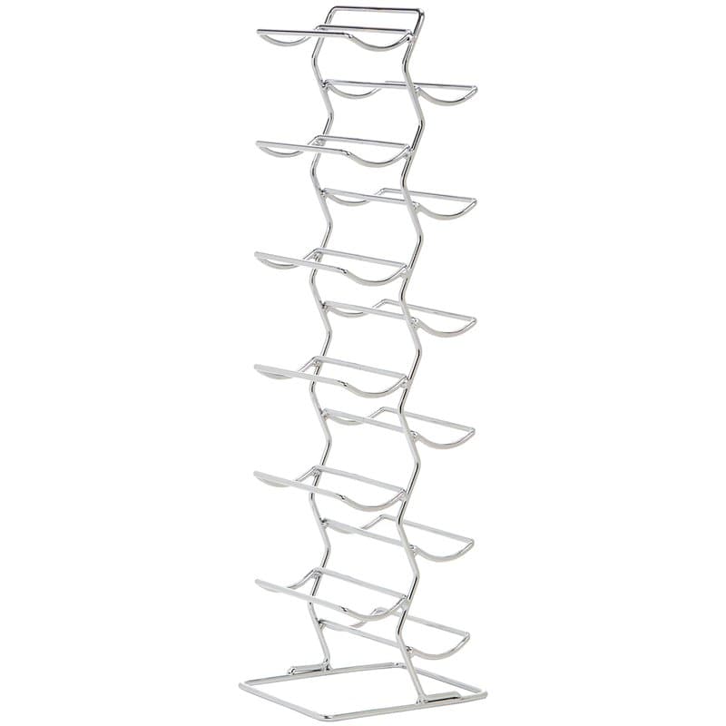 Amazon Basics Casier à bouteilles Style moderne 12 Chromé, Taille L