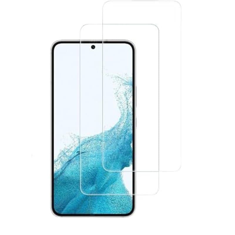 Lot de 2 films de protection d'écran en verre blindé compatible avec Samsung Galaxy S22 5G, film de protection d'écran [pas de v