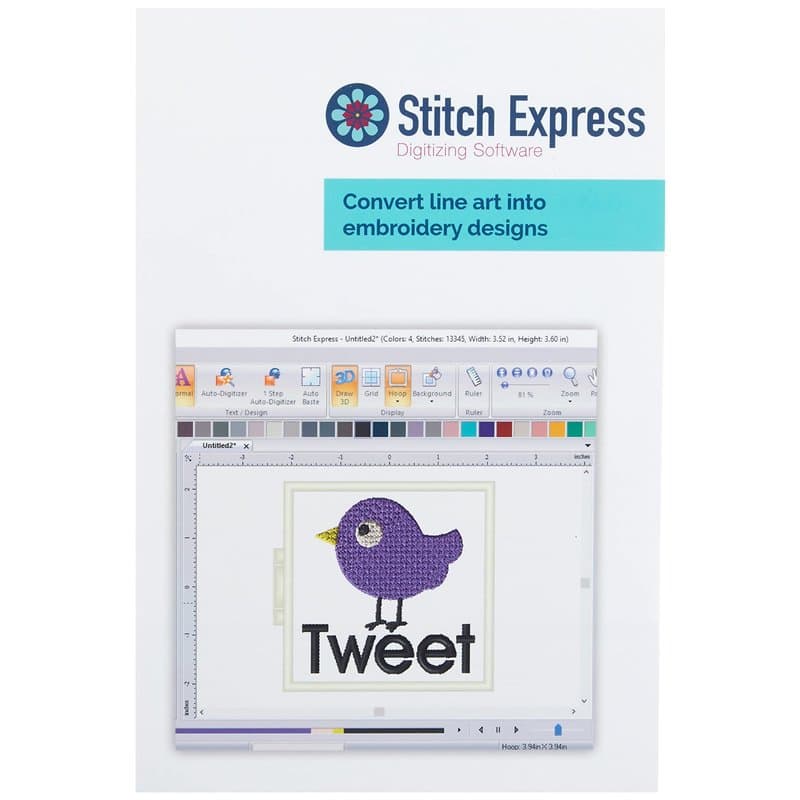 BROTHER SAEXPRESS Stitch Express Logiciel de numérisation automatique sans couleur