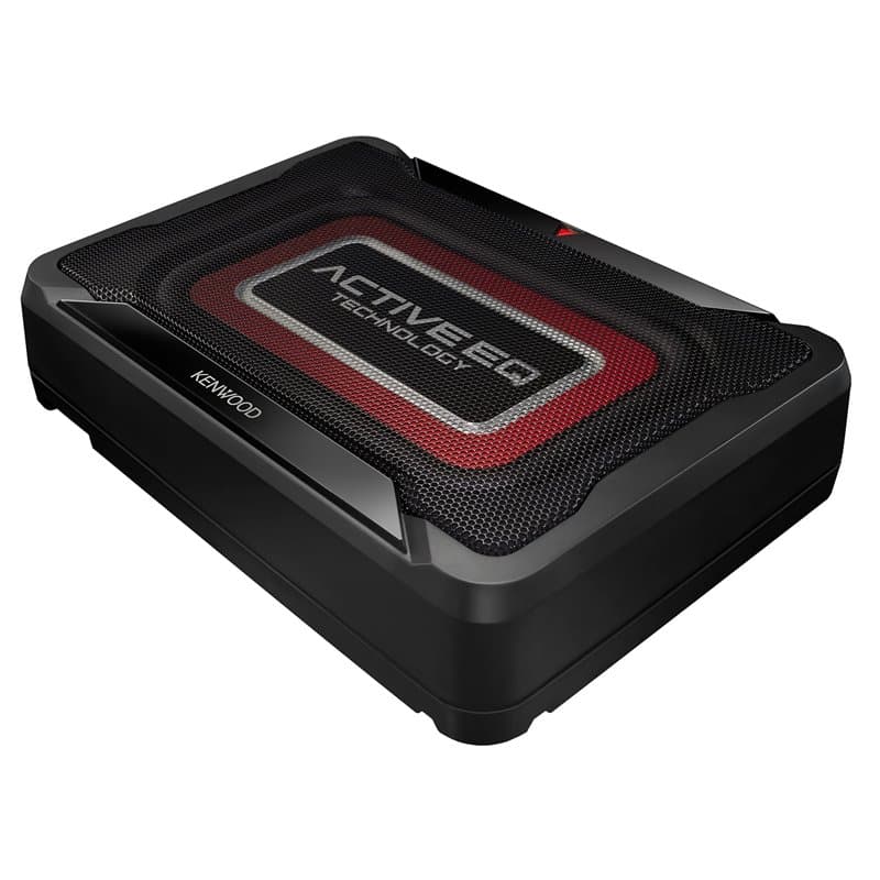 Kenwood KSC-PSW7EQ Subwoofer amplifié Compact Puissance 160W Max avec Technologie Active EQ Noir