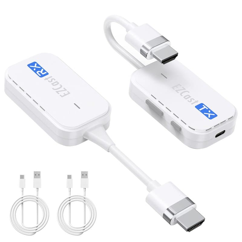 YOUTINGHDAV Émetteur et récepteur HDMI sans fil, 50 m/165 ft, transmission sans fil HDMI, vidéo/audio depuis PC, ordinateur port