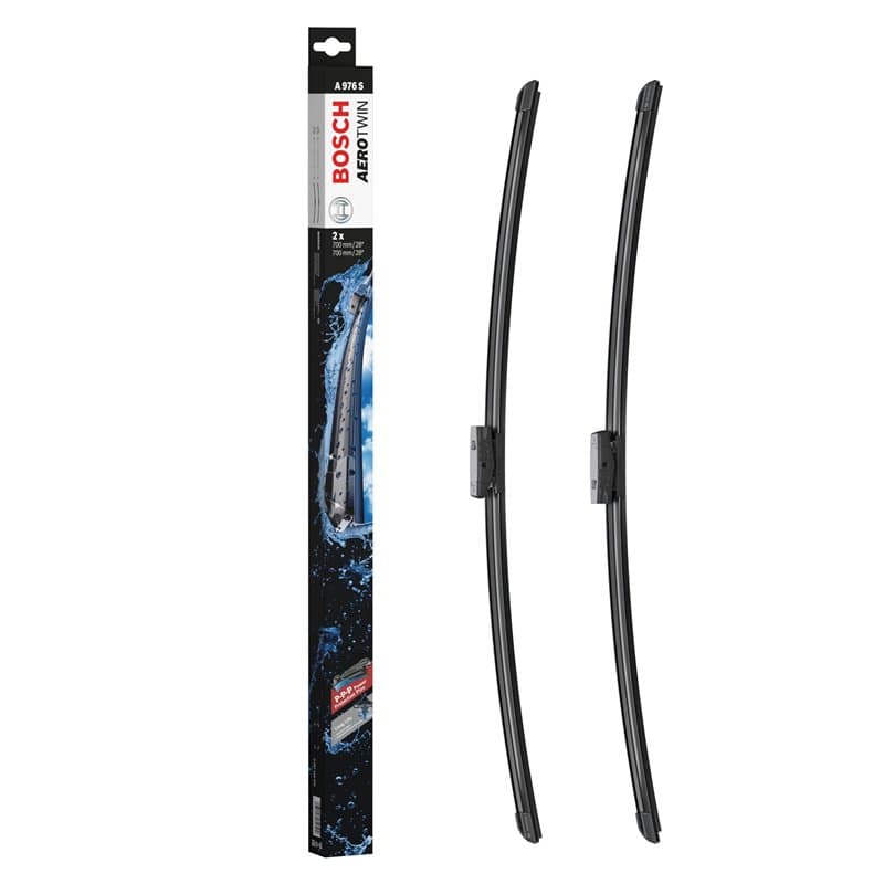 Bosch Balais d'Essuie–Glace Plats Aerotwin A976S, Longueur: 700mm/700mm – 1 Paire de Balais avant